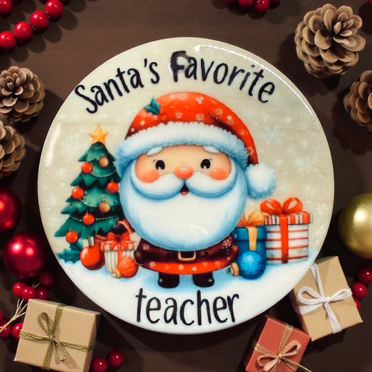 Favorite Teacher Christmas Ornament