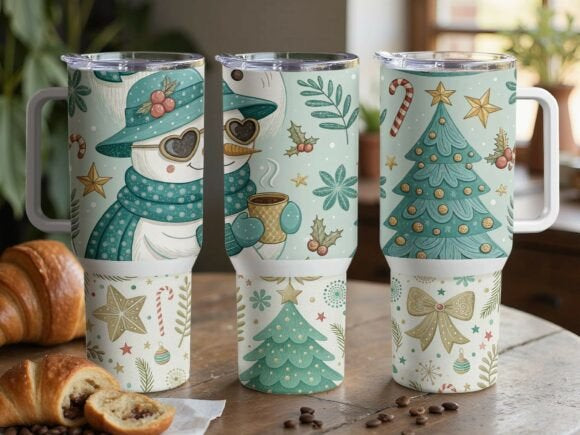 40oz Christmas Tumbler