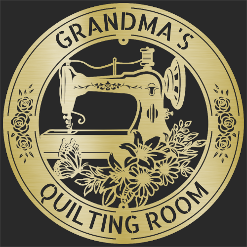 Sewing Sign - Personalized Metal Sign for Quilting Room Decor