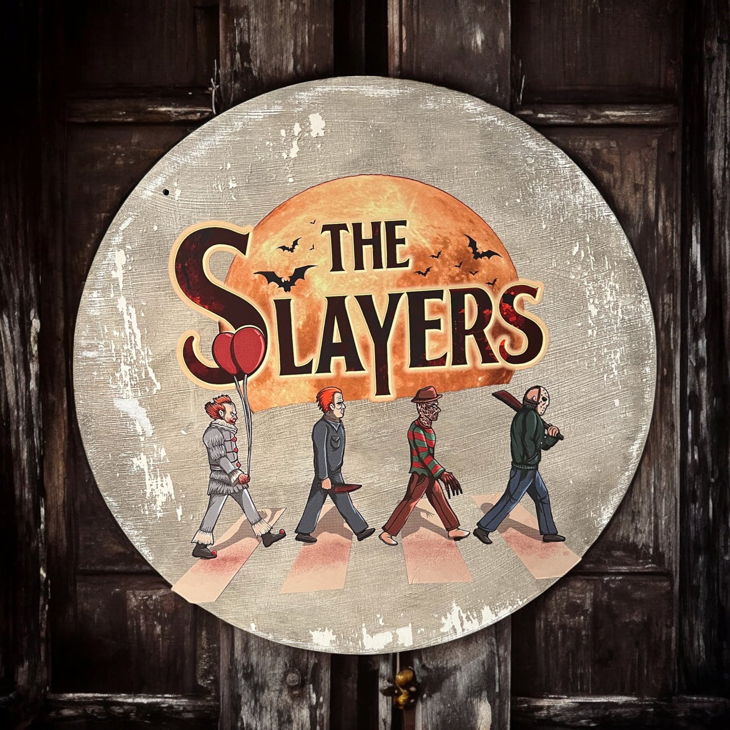 Halloween Slayers Wood Sign