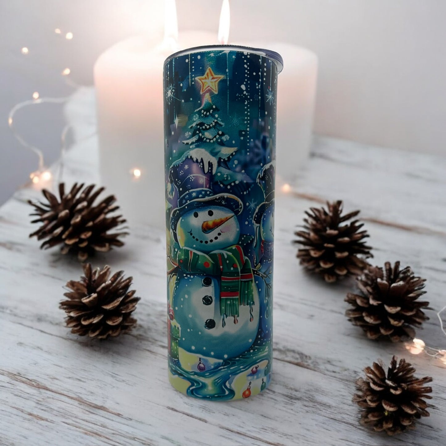 Festive Snowman Tumbler