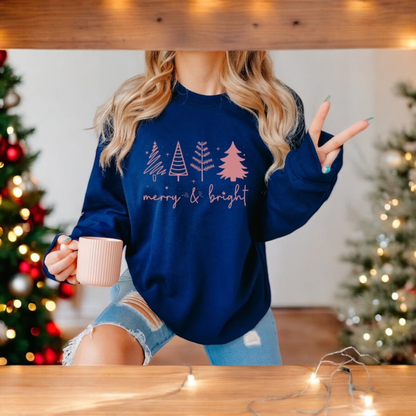 Merry & Bright Christmas Tree Shirt