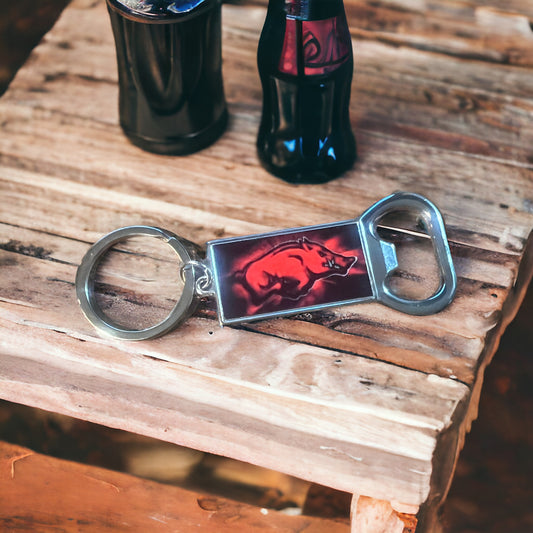 Arkansas Keychain Bottle Opener