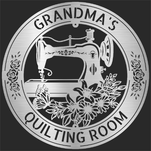 Sewing Sign - Personalized Metal Sign for Quilting Room Decor