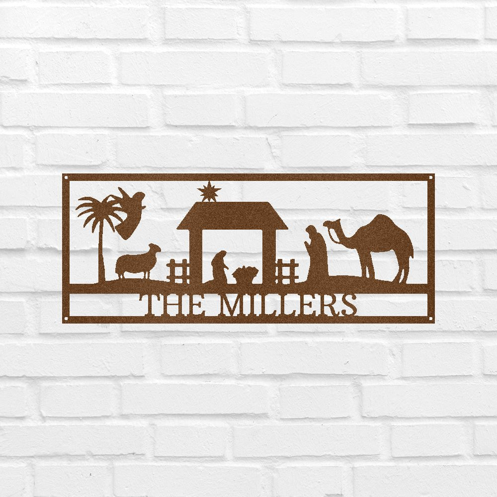 Nativity Personalized Gifts - Custom Metal Sign