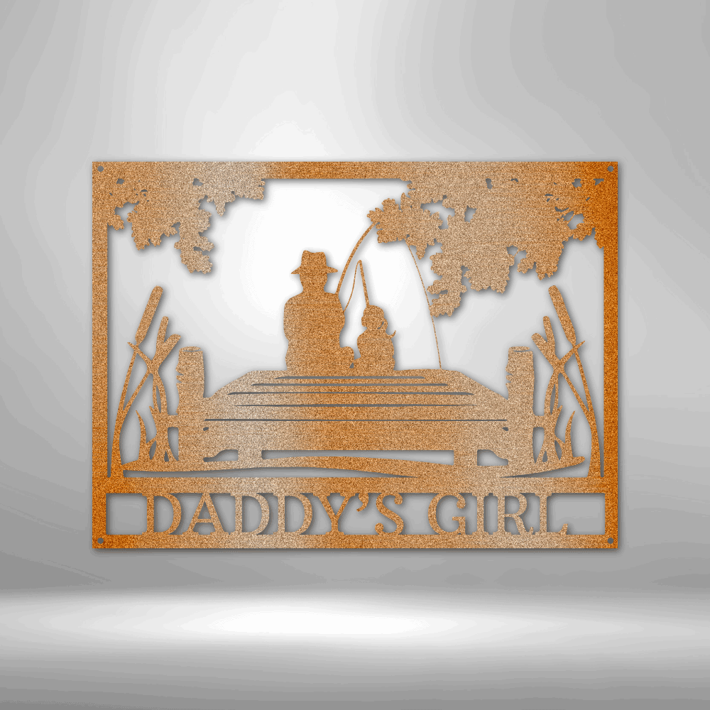 Daddy Daughter Memorial Personalized Gifts - Custom Metal Sign