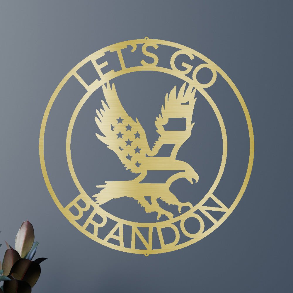 Let's Go Brandon Personalized Gifts - Custom Metal Sign