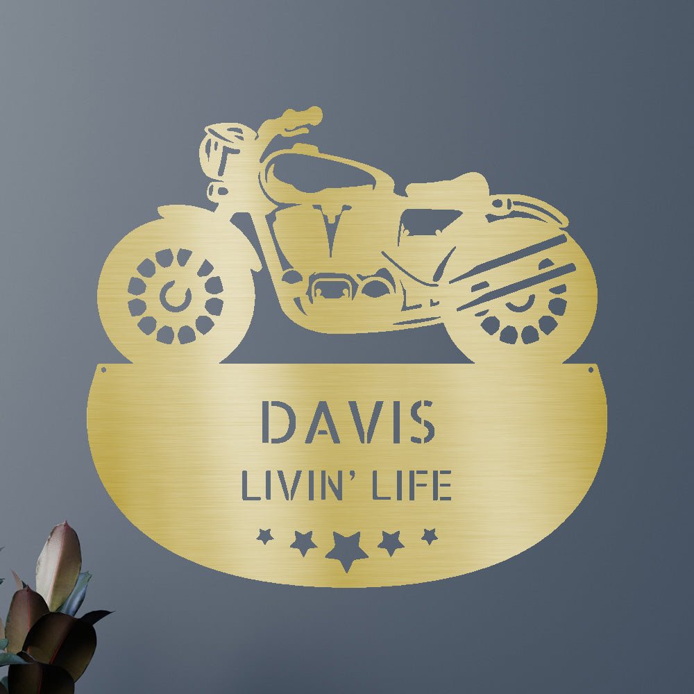 Motorcycle Personalized Gifts - Custom Metal Sign