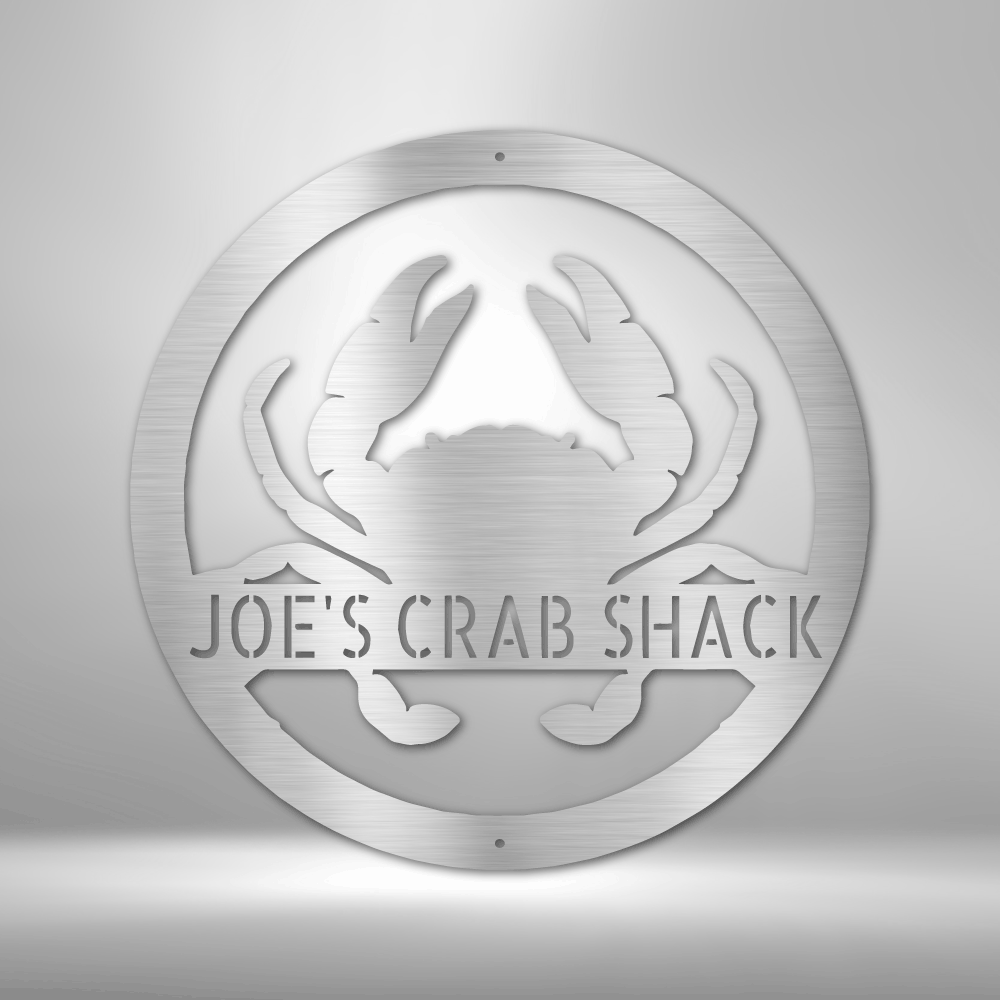 Crab Personalized Gifts - Custom Metal Sign
