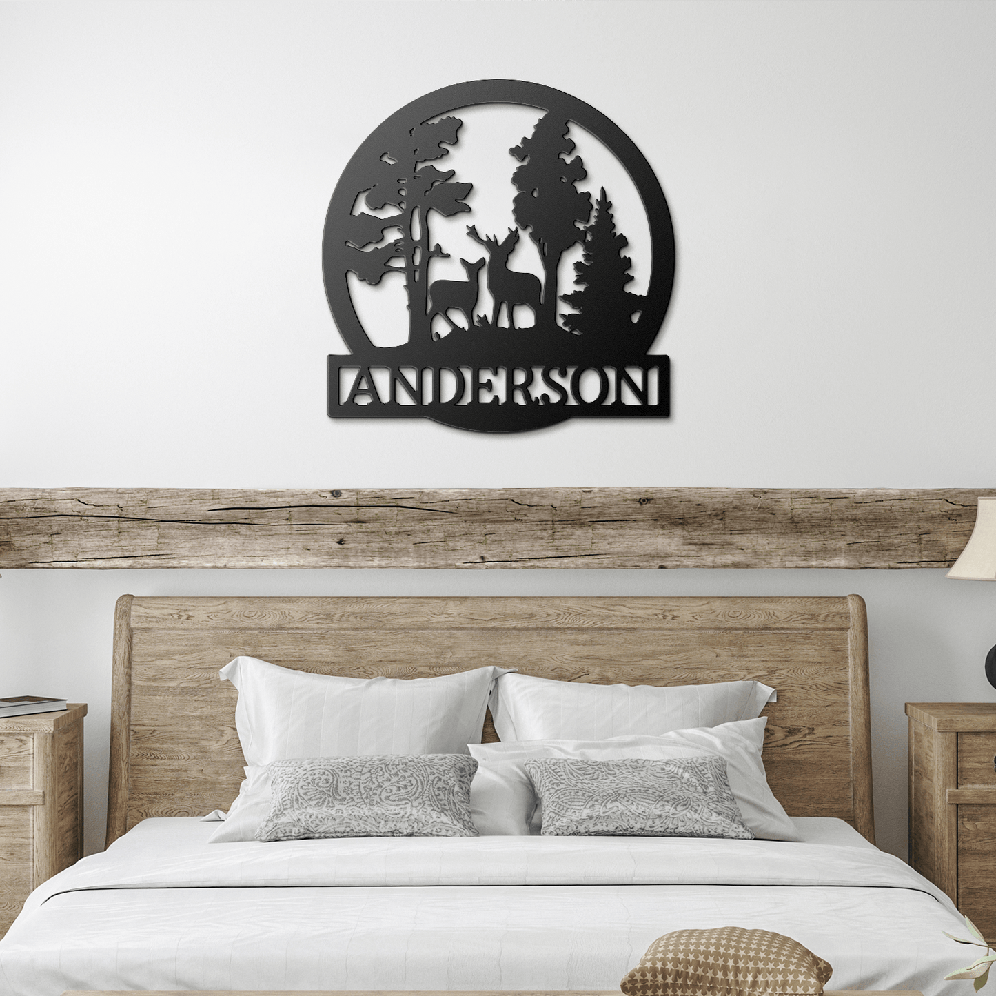 Deer Text Personalized Gifts - Custom Metal Sign, Anniversary/Wedding/Housewarming Gift