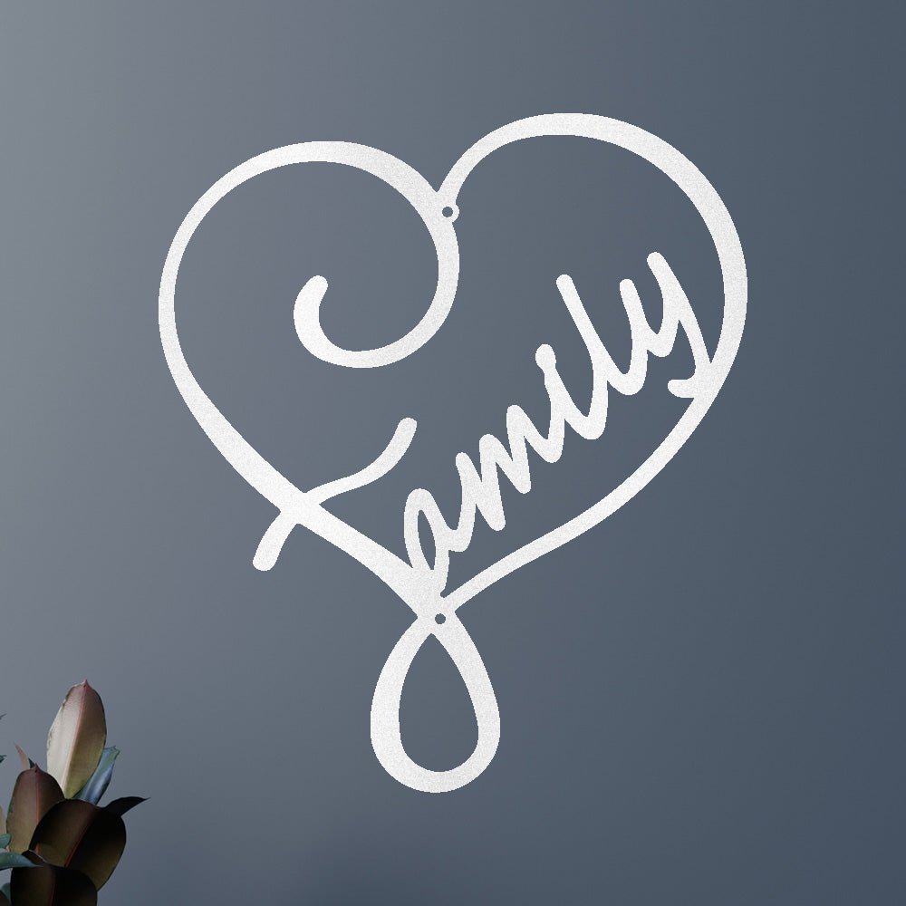 Family Love Personalized Gifts - Custom Metal Sign
