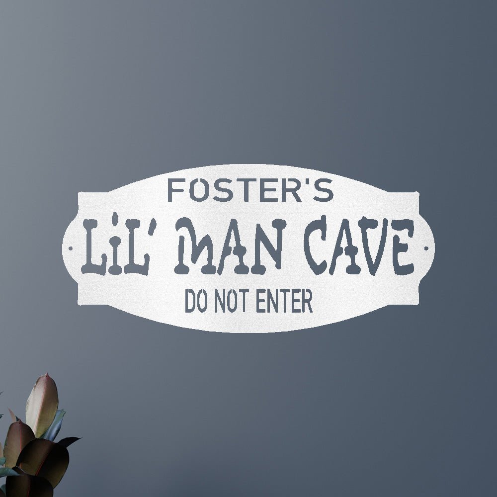 Lil Man Cave Personalized Gifts - Custom Metal Sign