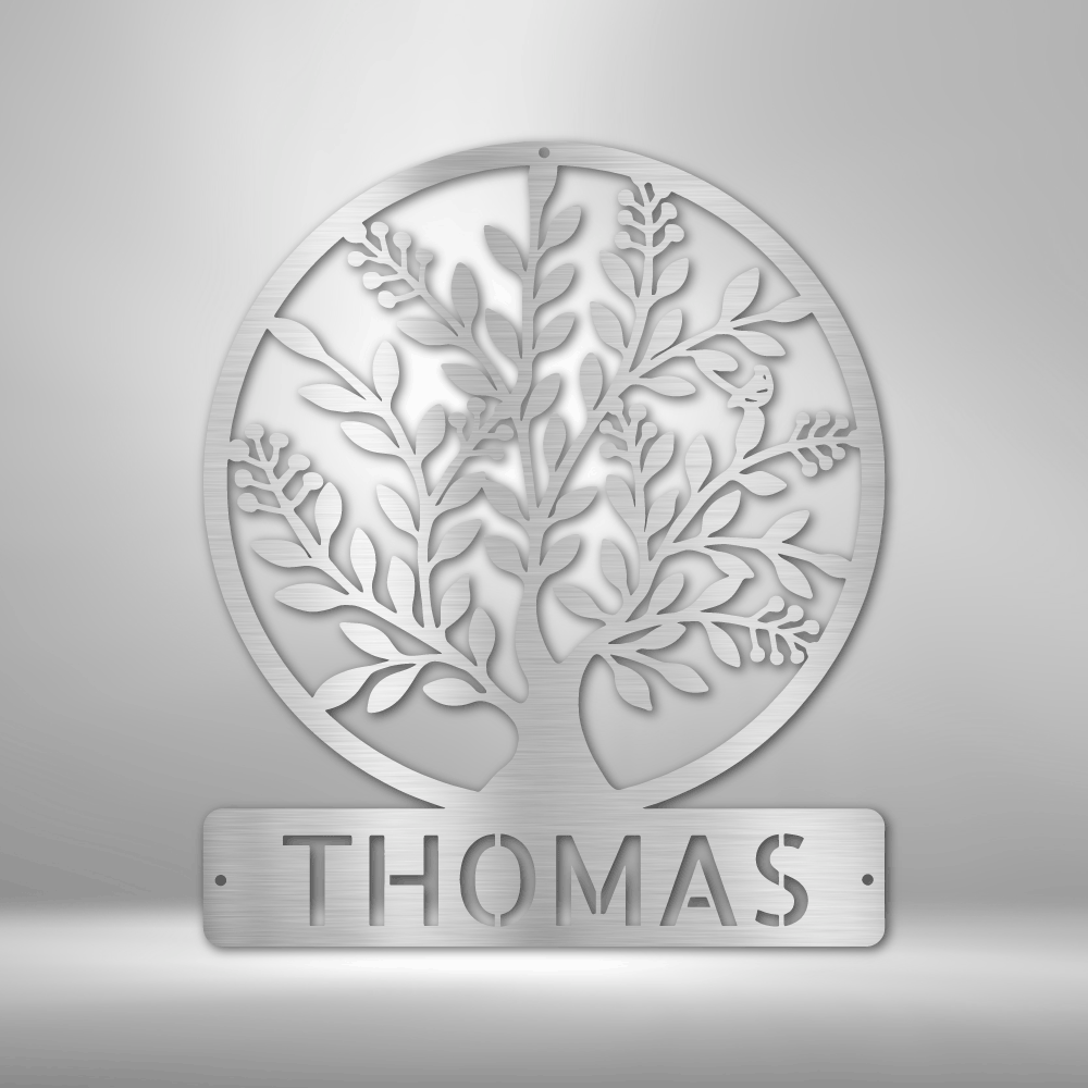 Family Tree Personalized Gifts - Custom Metal Sign
