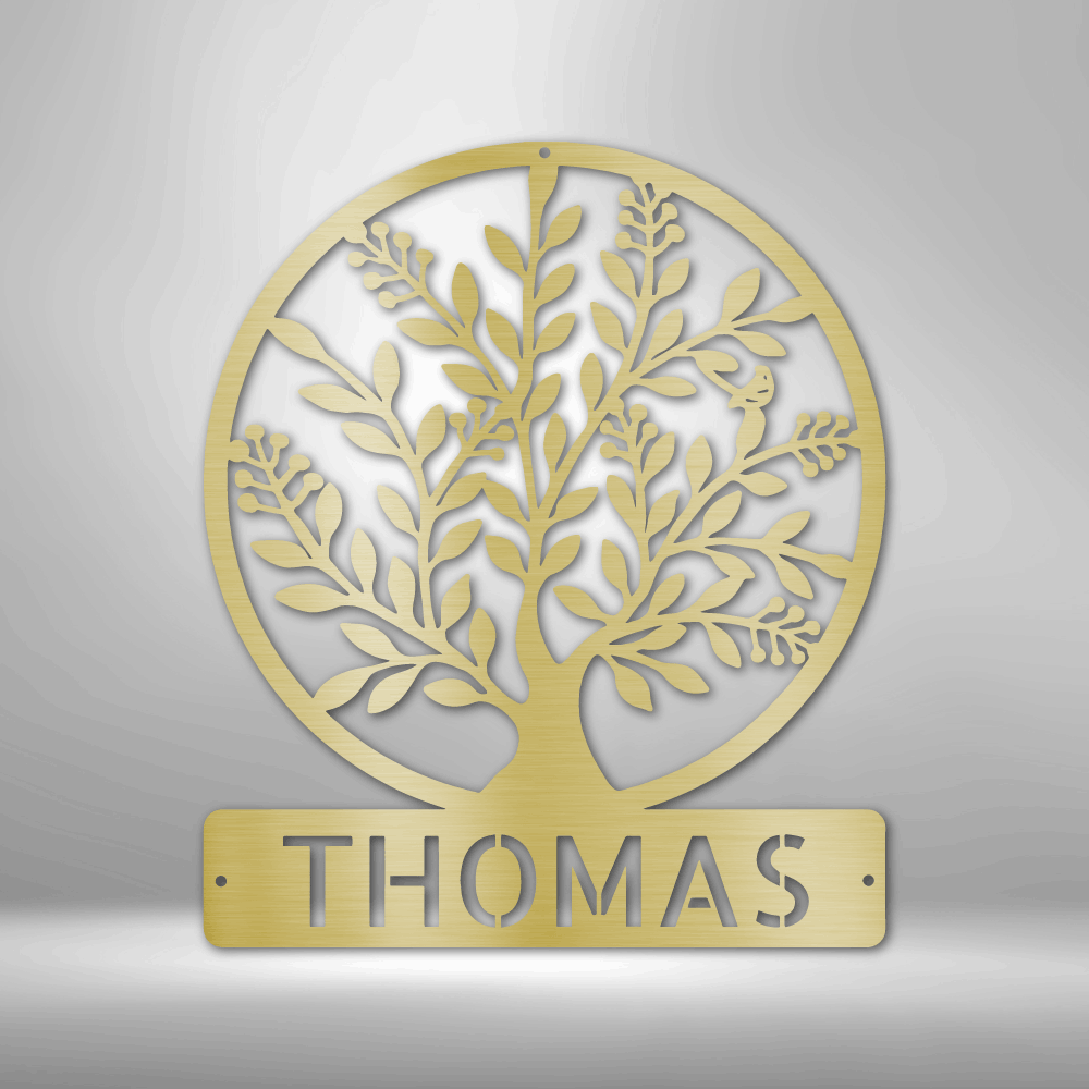 Family Tree Personalized Gifts - Custom Metal Sign