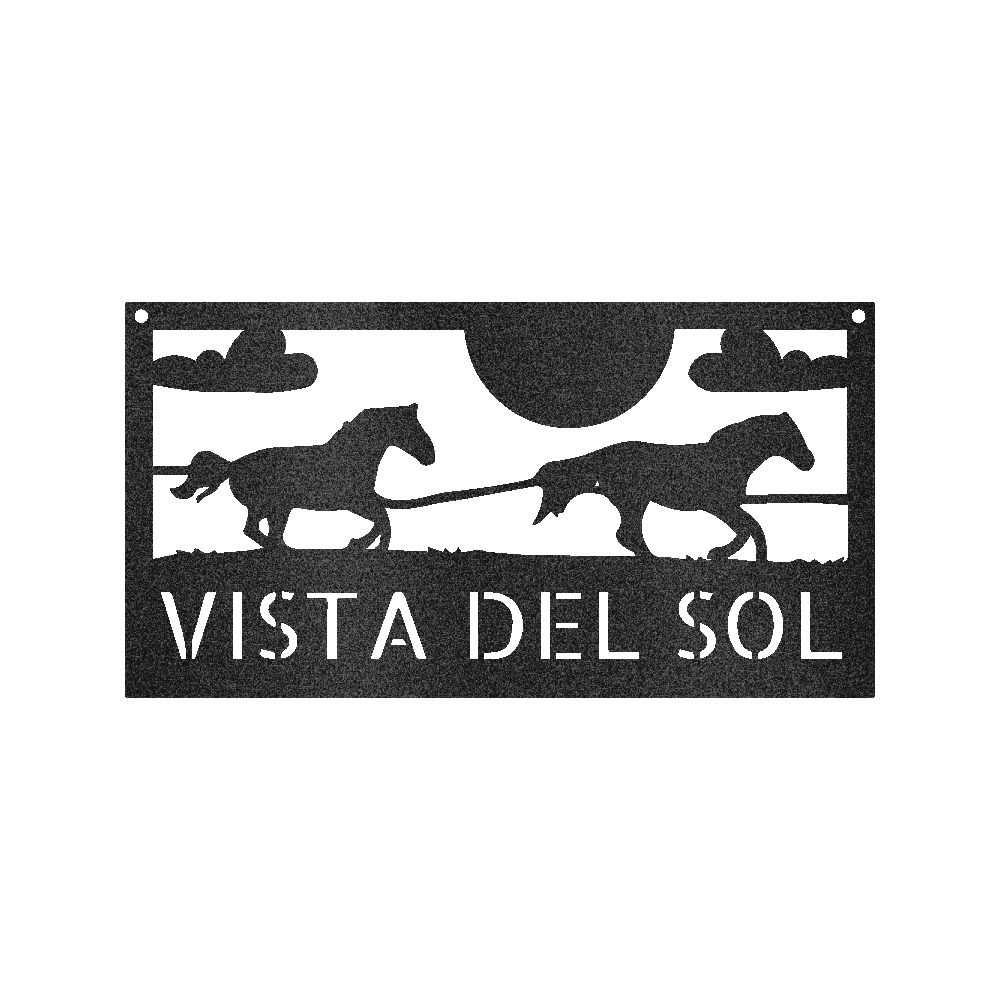 Racing Horses Sign - Custom Metal Sign, Gift For Horse Lover