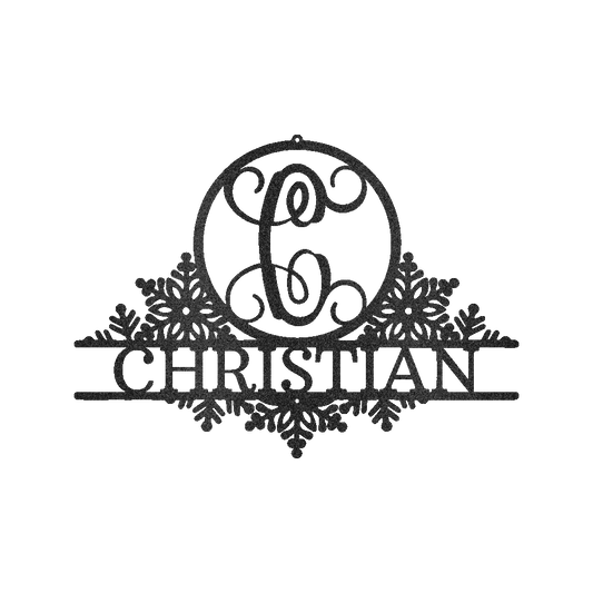 Snowfall Sign - Custom Metal Sign, Christmas Gift