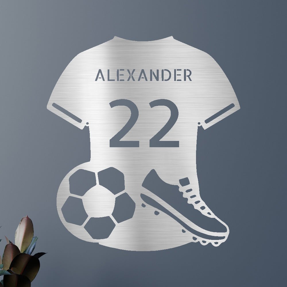 Soccer Jersey Personalized Gifts - Custom Metal Sign